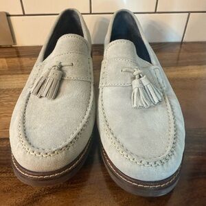 Cole Haan Pinch Men's Suede Tassel Loafers Gray 12D